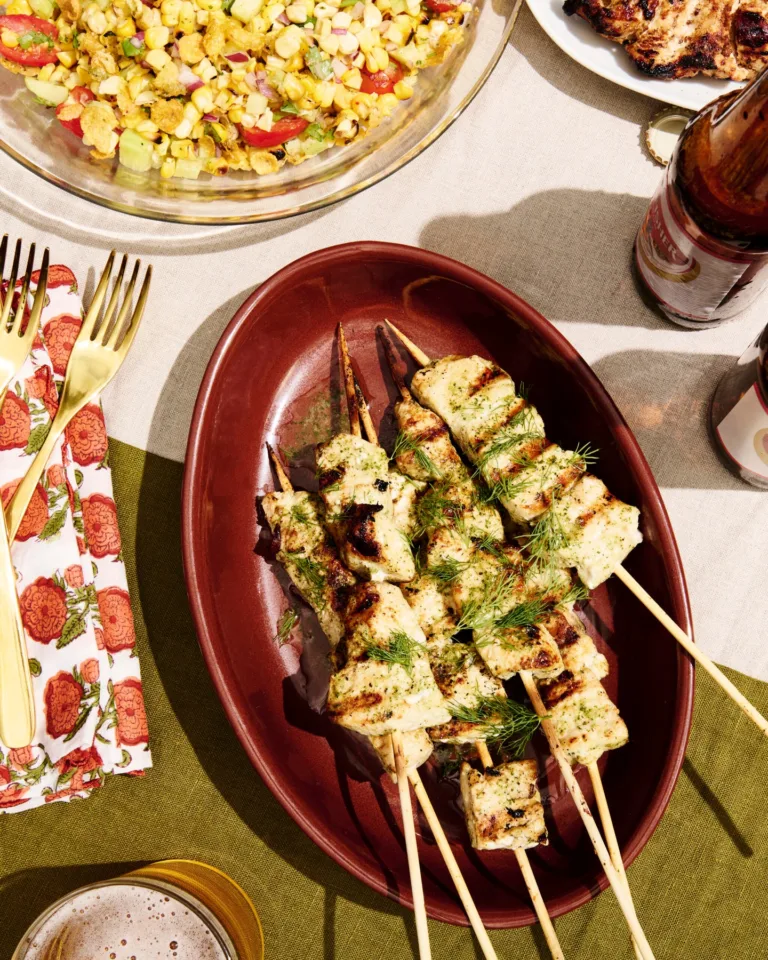 Grilled Swordfish Kebabs