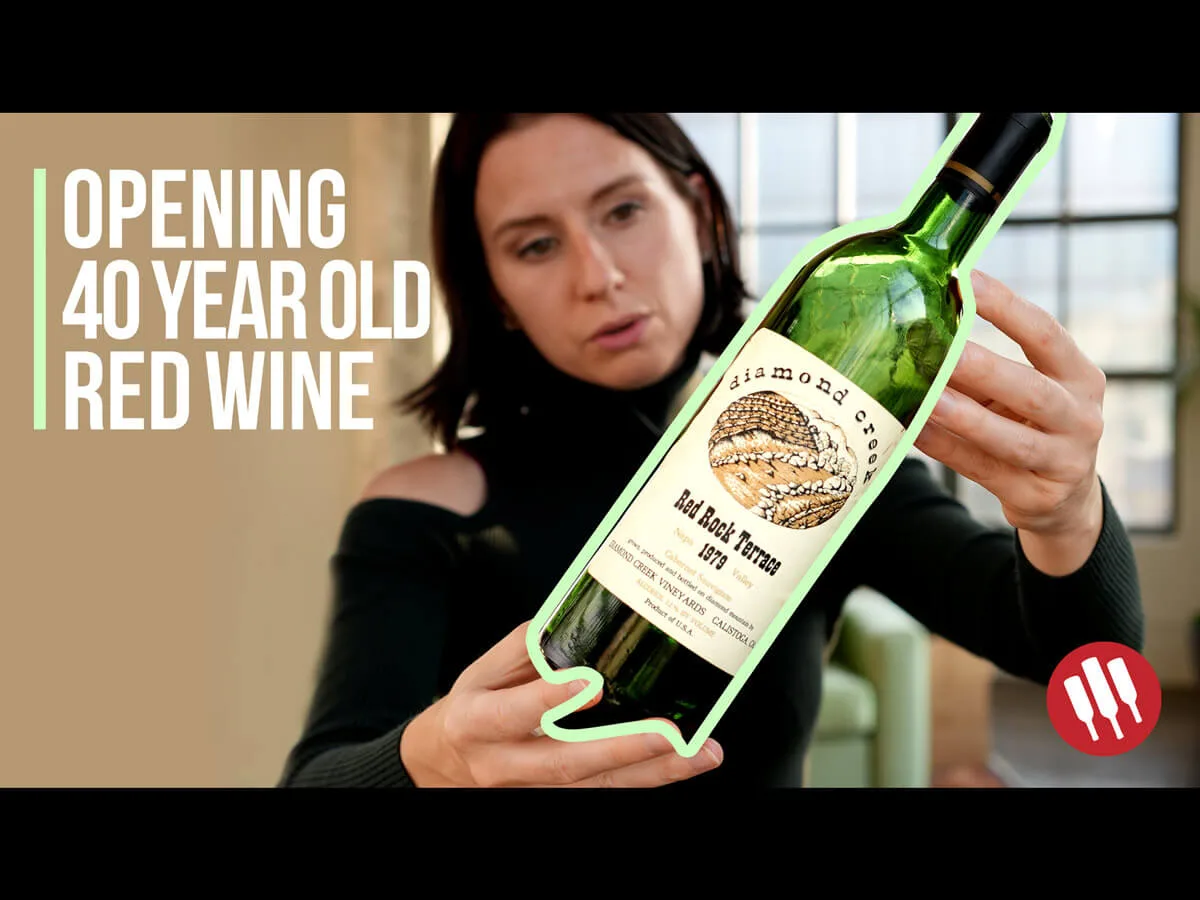 , Opening 40-Year-Old Wine (Video)