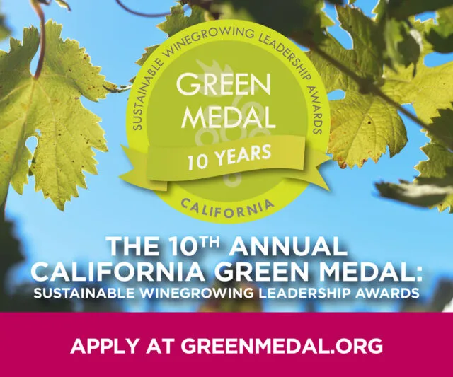 Apply to the 2024 California Green Medal Sustainable Winegrowing Leadership Awards