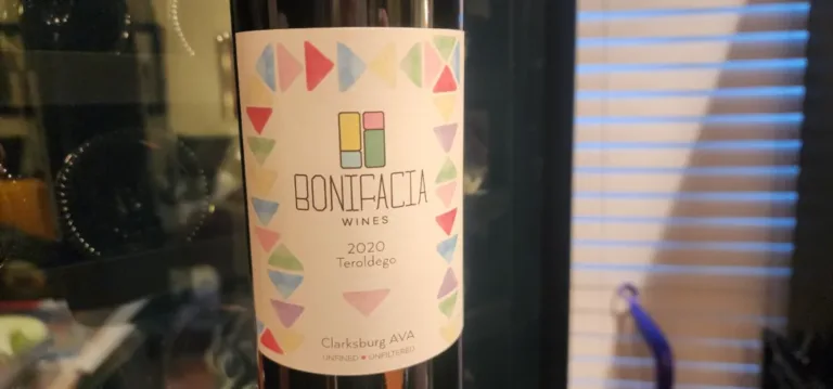 Please The Palate Wine of the Week: Bonifacia Wines 2020 Teroldego, Heringer Vineyard, Clarksburg