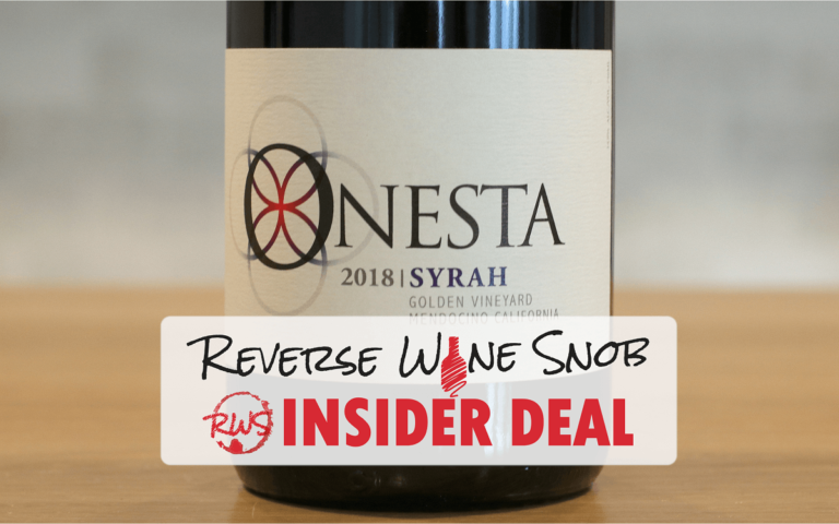 INSIDER DEAL! 94+ Point Single Vineyard Onesta Syrah 52% Off!