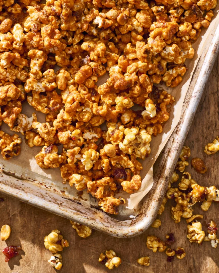 Caramel Corn with Sorghum Syrup