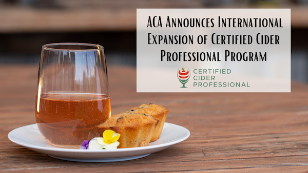 ACA Announces International Expansion of Certified Cider Professional Program 