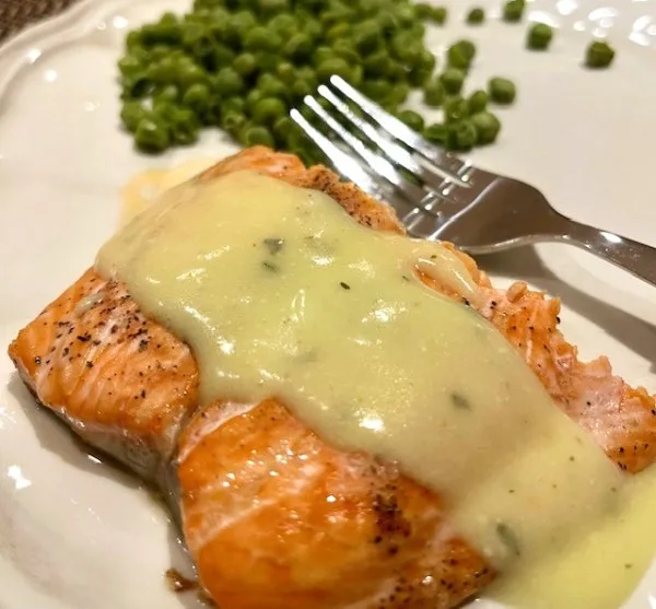 Dinner Tonight: Roasted Salmon with Béarnaise Sauce and 2021 Bouchaine Estate Chardonnay