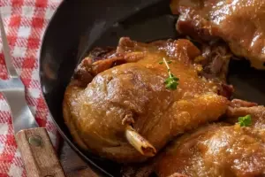 At the table:  Confit de canard