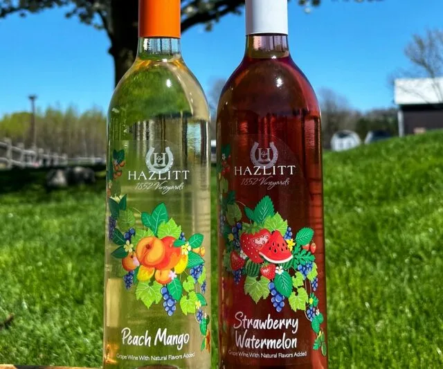 Hazlitt 1852 Vineyards Enters the Flavored Wine Market with Two New Exciting Wines: Strawberry Watermelon and Peach Mango