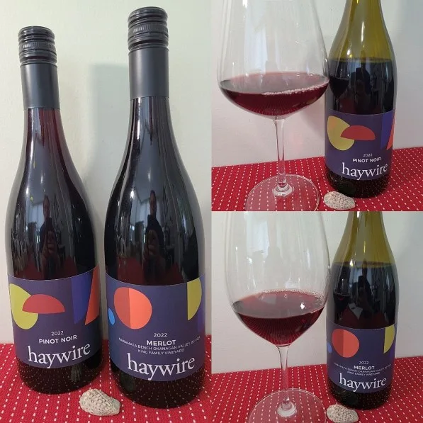 Drink Red for Summer with Haywire Wines Pinot Noir and Merlot 2022PR SAMPLE 