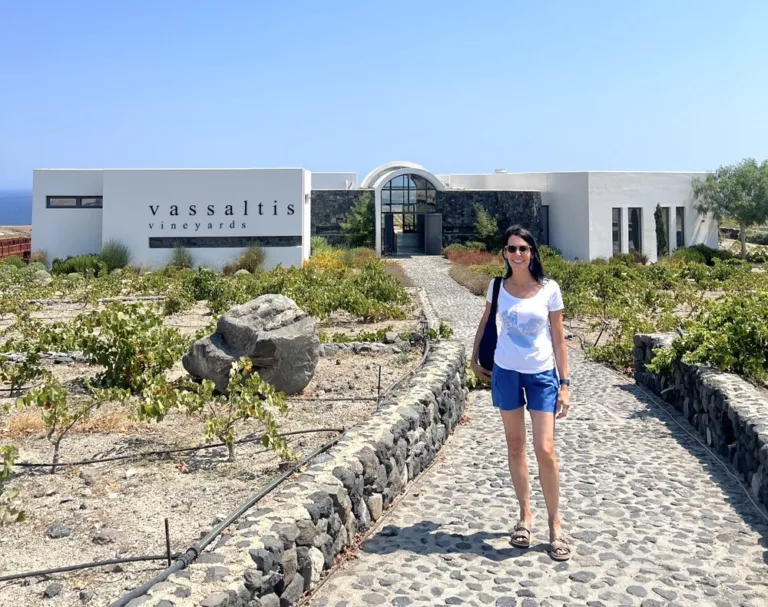 Looking for a Stellar Greek Island Food and Wine Tasting Experience? Look No Further Than Vassaltis Vineyards, a Santorini Gem