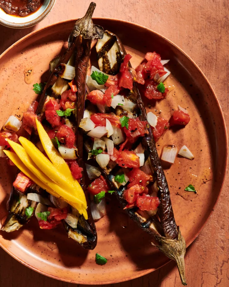 Ensaladang Talong (Grilled Eggplant Salad)