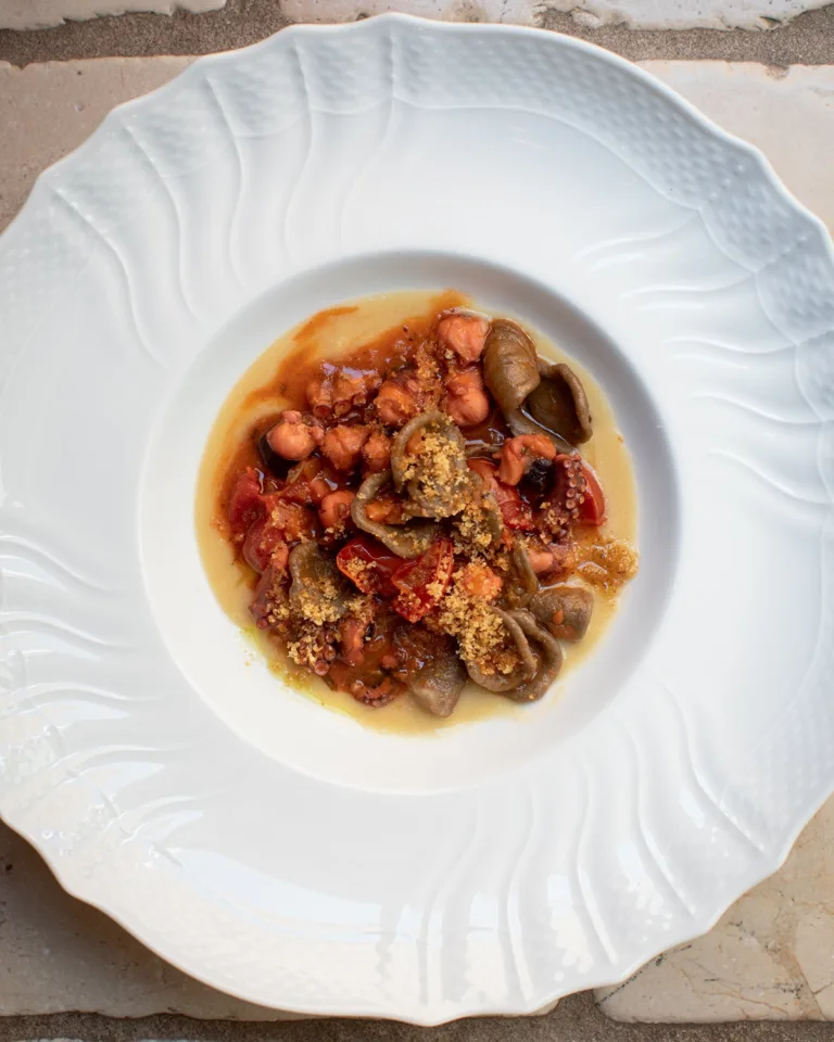 Orecchiette with Octopus Tomato Ragù