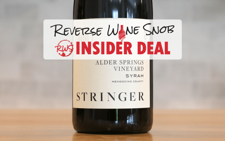 INSIDER DEAL! Stringer Alder Springs Vineyard Syrah 59% OFF