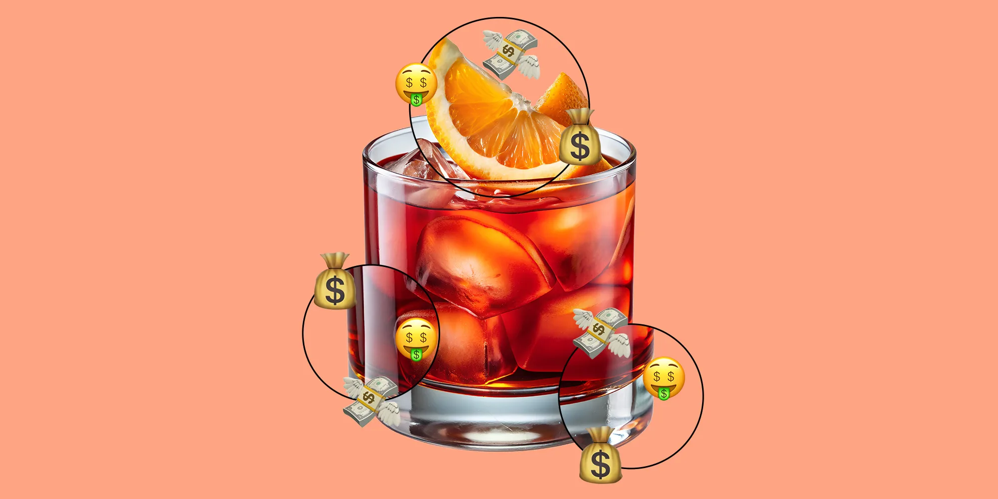 , The Economics of a Negroni at 5 Top Bars, Visualized