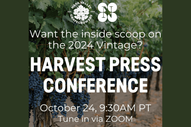 Napa Valley Grapegrowers and Napa Valley Vintners Present the 2024 Harvest Press Conference