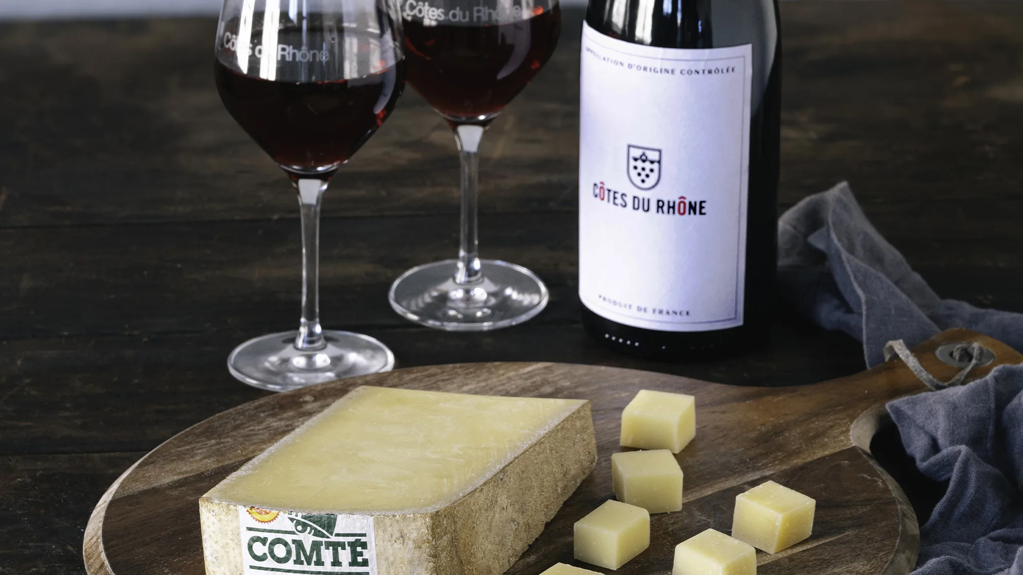 , Comté Cheese and Côtes du Rhône Wines: A Love Story [Infographic]