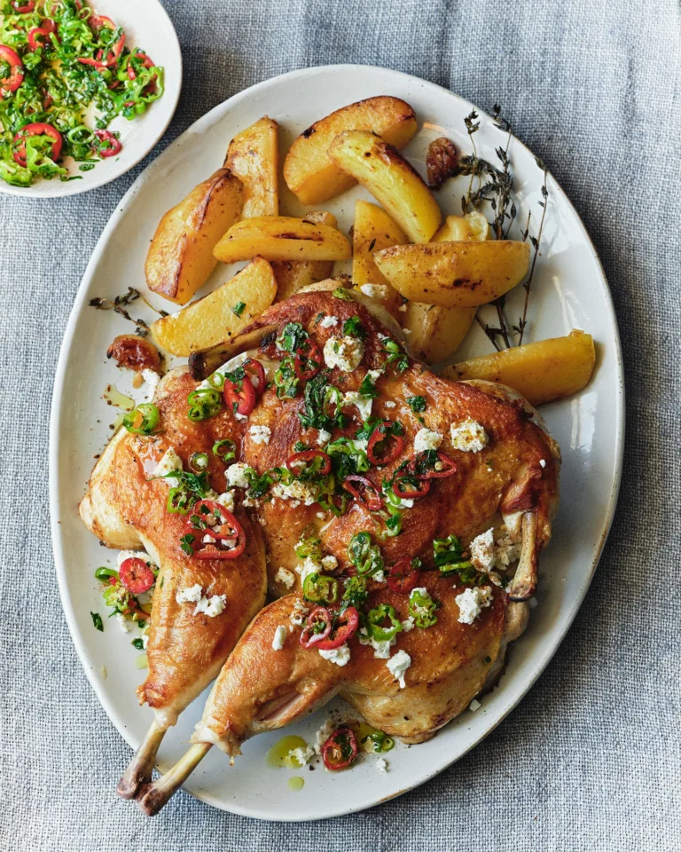 Feta-Brined Roast Chicken