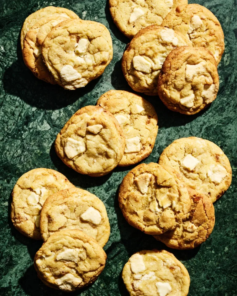 Lemon Ginger Cookies with Sichuan Peppercorn and White Chocolate